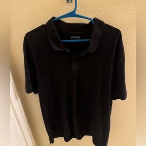 Black VINCE Polo